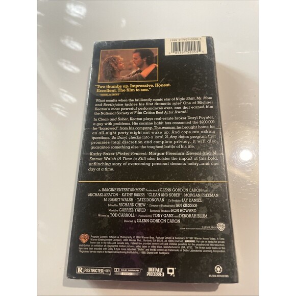 VHS-Clean And Sober-MULTIPLE VHS new - Picture 2 of 4